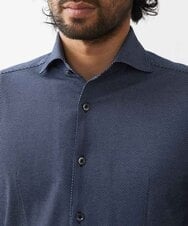 MNBGX11210 MICHEL KLEIN HOMME(ミッシェルクラン オム) 《日本製》ラッセルジャージシャツ ネイビー