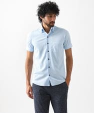 MNBGX64170 MICHEL KLEIN HOMME(ミッシェルクラン オム) 【2024年モデル】《日本製》イージーケアドレス半袖シャツ ライトブルー