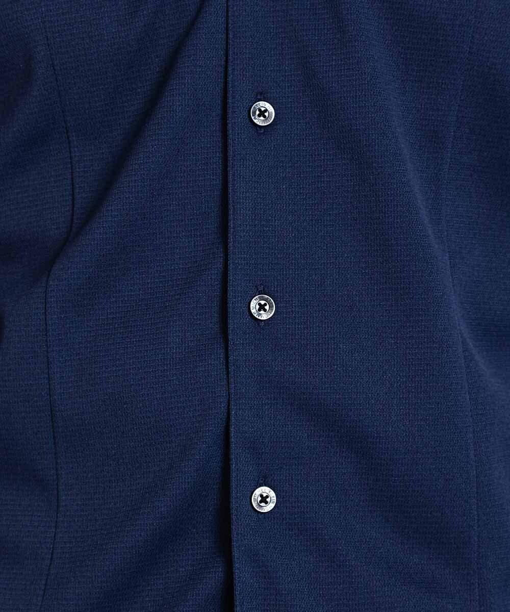 MNBGX64170 MICHEL KLEIN HOMME(ミッシェルクラン オム) 【2024年モデル】《日本製》イージーケアドレス半袖シャツ ネイビー