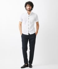 MNBGX64170 MICHEL KLEIN HOMME(ミッシェルクラン オム) 【2024年モデル】《日本製》イージーケアドレス半袖シャツ ホワイト
