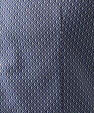 MNBHC61200 MICHEL KLEIN HOMME(ミッシェルクラン オム) 《日本製》ジャガード柄半袖シャツ ブルー