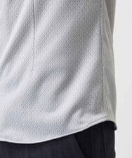 MNBHC61200 MICHEL KLEIN HOMME(ミッシェルクラン オム) 《日本製》ジャガード柄半袖シャツ ライトグレー