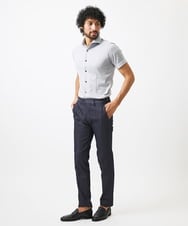 MNBHC61200 MICHEL KLEIN HOMME(ミッシェルクラン オム) 《日本製》ジャガード柄半袖シャツ ライトグレー