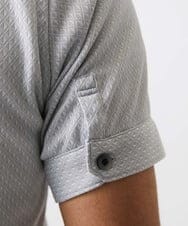 MNBHC61200 MICHEL KLEIN HOMME(ミッシェルクラン オム) 《日本製》ジャガード柄半袖シャツ ライトグレー