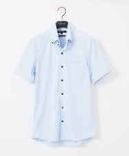 MNBHC64180 MICHEL KLEIN HOMME(ミッシェルクラン オム) 《日本製》イージーケアドレス半袖シャツ ライトブルー