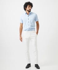 MNBHC64180 MICHEL KLEIN HOMME(ミッシェルクラン オム) 《日本製》イージーケアドレス半袖シャツ ライトブルー