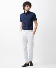 MNBHC64180 MICHEL KLEIN HOMME(ミッシェルクラン オム) 《日本製》イージーケアドレス半袖シャツ ネイビー