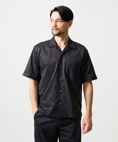 MNBHD55270 MICHEL KLEIN HOMME 【セットアップ】スエード半袖シャツ