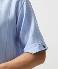 MNBHF59230 MICHEL KLEIN HOMME(ミッシェルクラン オム) ストライプリラックス半袖シャツ ライトブルー