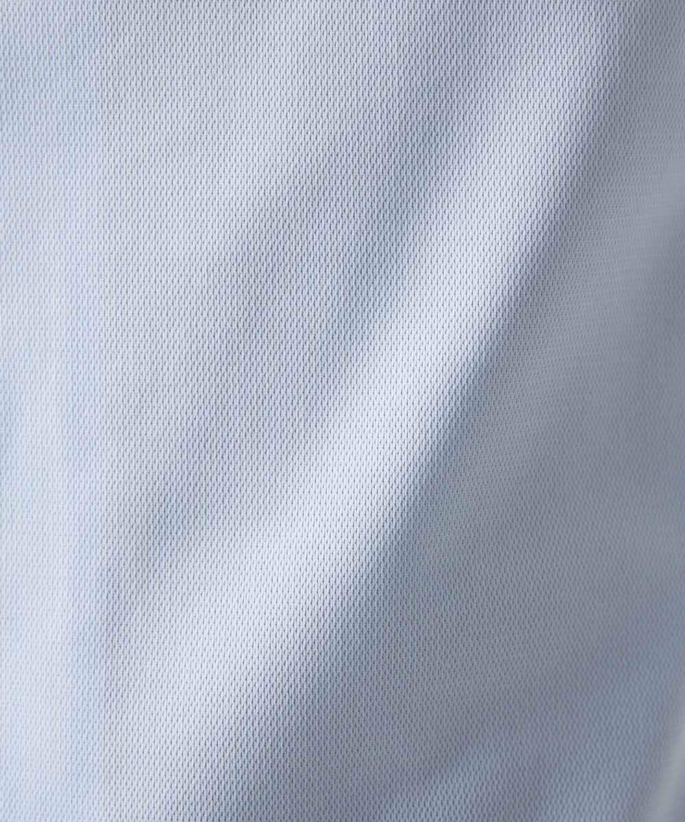 MNBHF64180 MICHEL KLEIN HOMME(ミッシェルクラン オム) 《日本製》イージーケアボタンダウン半袖シャツ ライトブルー