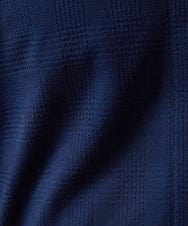 MNBHX12200 MICHEL KLEIN HOMME(ミッシェルクラン オム) グレンチェック柄半袖シャツ ネイビー