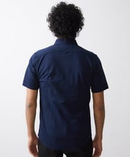 MNBHX12200 MICHEL KLEIN HOMME(ミッシェルクラン オム) グレンチェック柄半袖シャツ ネイビー