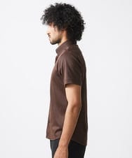 MNBHX70210 MICHEL KLEIN HOMME(ミッシェルクラン オム) 《日本製》ヘリンボン柄半袖シャツ ブラウン