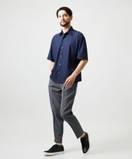 MNBID52250 MICHEL KLEIN HOMME(ミッシェルクラン オム) 《日本製》オリジナル総柄半袖シャツ ネイビー
