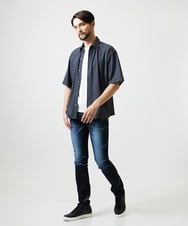 MNBID52250 MICHEL KLEIN HOMME(ミッシェルクラン オム) 《日本製》オリジナル総柄半袖シャツ ダークグレー