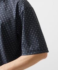 MNBID52250 MICHEL KLEIN HOMME(ミッシェルクラン オム) 《日本製》オリジナル総柄半袖シャツ ダークグレー