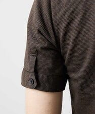 MNBIF01200 MICHEL KLEIN HOMME(ミッシェルクラン オム) 《日本製》チドリ柄半袖シャツ ブラウン