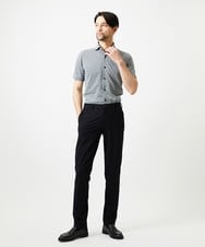 MNBIF01200 MICHEL KLEIN HOMME(ミッシェルクラン オム) 《日本製》チドリ柄半袖シャツ グレー