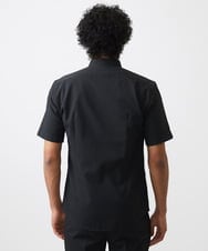 MNBJC63230 MICHEL KLEIN HOMME(ミッシェルクラン オム) バンドカラー半袖シャツ ブラック