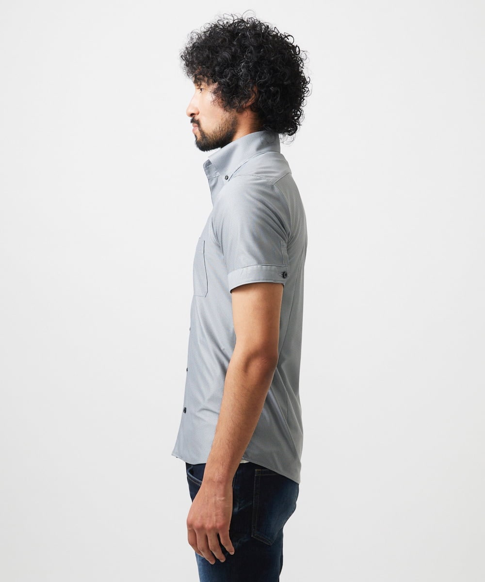 MNBJC68200 MICHEL KLEIN HOMME(ミッシェルクラン オム) 《日本製》半袖シャツ グレー