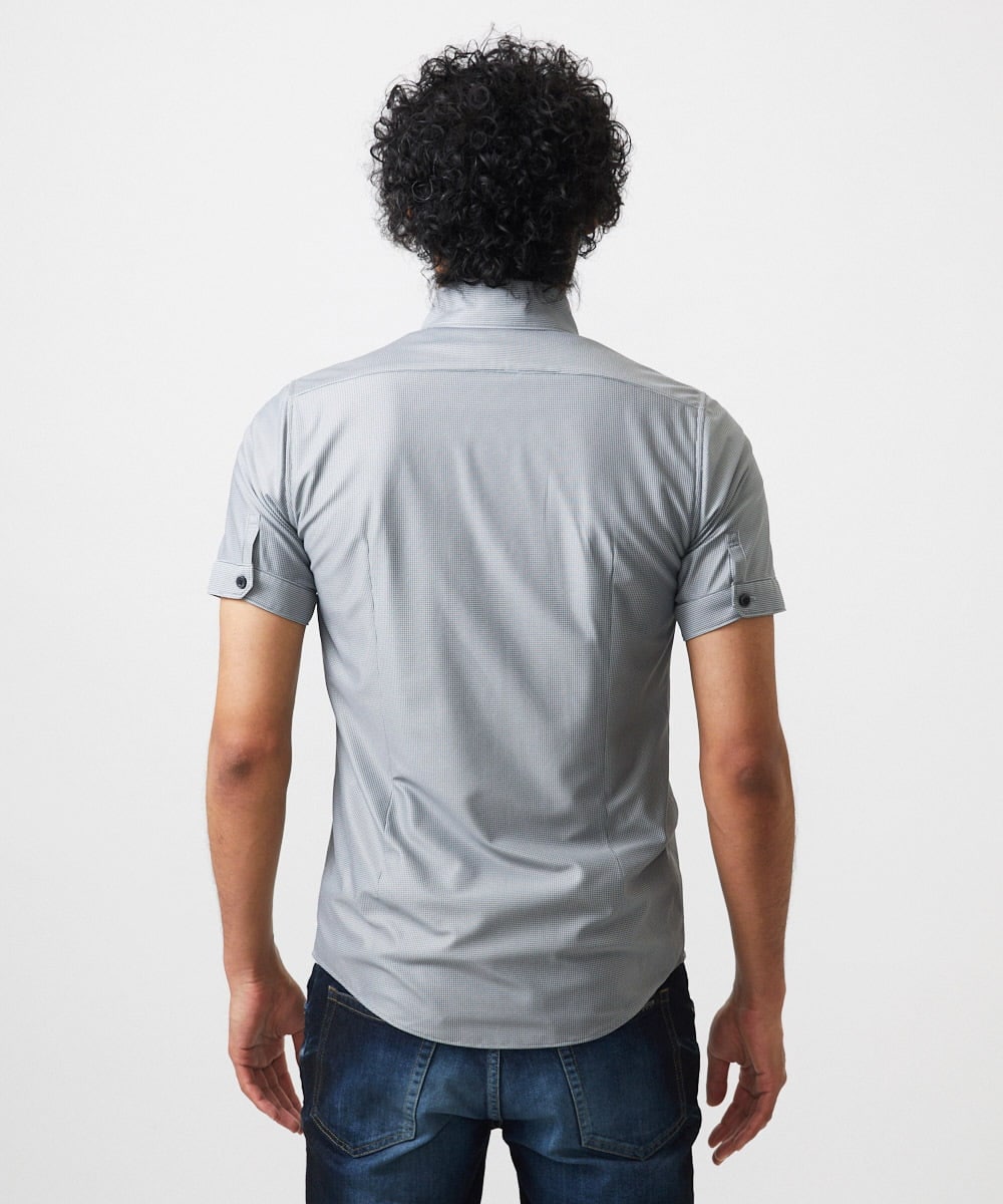 MNBJC68200 MICHEL KLEIN HOMME(ミッシェルクラン オム) 《日本製》半袖シャツ グレー