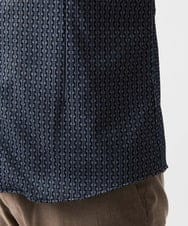 MNBJC69200 MICHEL KLEIN HOMME(ミッシェルクラン オム) 《日本製》ジャガード半袖シャツ ネイビー
