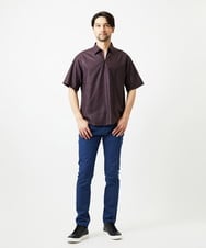 MNBJD51270 MICHEL KLEIN HOMME(ミッシェルクラン オム) 【セットアップ】カプリ半袖シャツ パープル