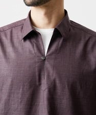 MNBJD51270 MICHEL KLEIN HOMME(ミッシェルクラン オム) 【セットアップ】カプリ半袖シャツ パープル