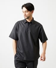 MNBJD51270 MICHEL KLEIN HOMME(ミッシェルクラン オム) 【セットアップ】カプリ半袖シャツ ダークグレー