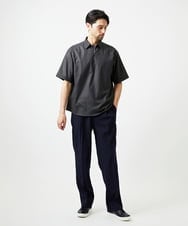 MNBJD51270 MICHEL KLEIN HOMME(ミッシェルクラン オム) 【セットアップ】カプリ半袖シャツ ダークグレー