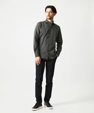 MNBJD53230 MICHEL KLEIN HOMME(ミッシェルクラン オム) コットンウェーブ長袖シャツ ダークグレー