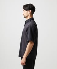 MNBJD63250 MICHEL KLEIN HOMME(ミッシェルクラン オム) 【セットアップ】異素材コンビ半袖シャツ ダークグレー