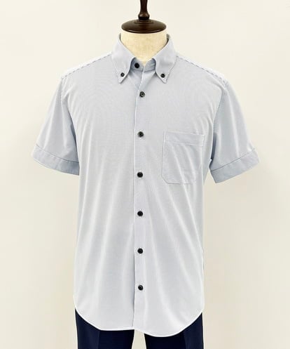 MNBJF68200 MICHEL KLEIN HOMME 《日本製》ボタンダウン 柄半袖シャツ