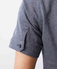 MNBJS50170 MICHEL KLEIN HOMME(ミッシェルクラン オム) 《日本製》ストレッチラッセル半袖シャツ ネイビー