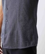 MNBJS50170 MICHEL KLEIN HOMME(ミッシェルクラン オム) 《日本製》ストレッチラッセル半袖シャツ ネイビー