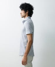 MNBJS50170 MICHEL KLEIN HOMME(ミッシェルクラン オム) 《日本製》ストレッチラッセル半袖シャツ ホワイト
