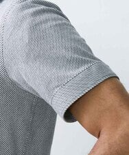 MNBJS50170 MICHEL KLEIN HOMME(ミッシェルクラン オム) 《日本製》ストレッチラッセル半袖シャツ ホワイト