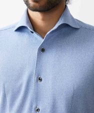 MNBJX47200 MICHEL KLEIN HOMME(ミッシェルクラン オム) 《日本製》ジャージ半袖シャツ ライトブルー