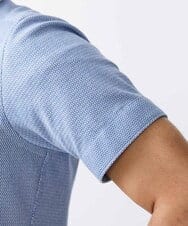 MNBJX47200 MICHEL KLEIN HOMME(ミッシェルクラン オム) 《日本製》ジャージ半袖シャツ ライトブルー