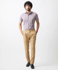 MNBJX47200 MICHEL KLEIN HOMME(ミッシェルクラン オム) 《日本製》ジャージ半袖シャツ パープル
