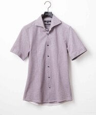 MNBJX47200 MICHEL KLEIN HOMME(ミッシェルクラン オム) 《日本製》ジャージ半袖シャツ パープル