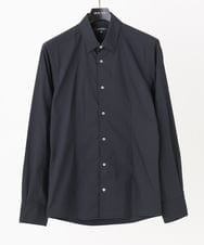 MNBJX58230 MICHEL KLEIN HOMME(ミッシェルクラン オム) スマートストレッチ長袖シャツ ブラック