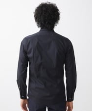MNBJX58230 MICHEL KLEIN HOMME(ミッシェルクラン オム) スマートストレッチ長袖シャツ ブラック