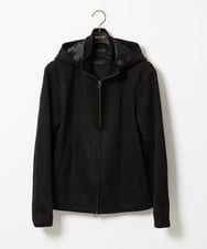 MNCAI64350 MICHEL KLEIN HOMME(ミッシェルクラン オム) 【セットアップ】スエードジップアップパーカー ブラック