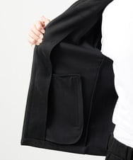 MNCAI64350 MICHEL KLEIN HOMME(ミッシェルクラン オム) 【セットアップ】スエードジップアップパーカー ブラック