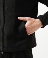 MNCAI64350 MICHEL KLEIN HOMME(ミッシェルクラン オム) 【セットアップ】スエードジップアップパーカー ブラック