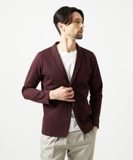 MNCIF71360 MICHEL KLEIN HOMME(ミッシェルクラン オム) 《日本製》ブロックショールカラーカーディガン パープル