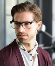 MNCIF71360 MICHEL KLEIN HOMME(ミッシェルクラン オム) 《日本製》ブロックショールカラーカーディガン パープル