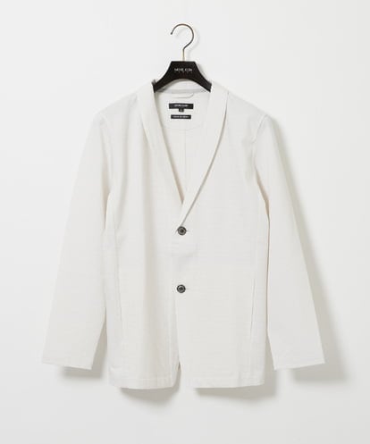 MNCIF71360 MICHEL KLEIN HOMME 《日本製》ブロックショールカラーカーディガン