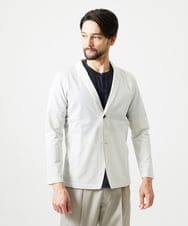 MNCIF71360 MICHEL KLEIN HOMME(ミッシェルクラン オム) 《日本製》ブロックショールカラーカーディガン アイボリー